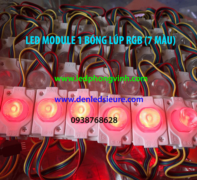 LED MODULE 1 BÓNG LÚP RGB (7 MÀU)