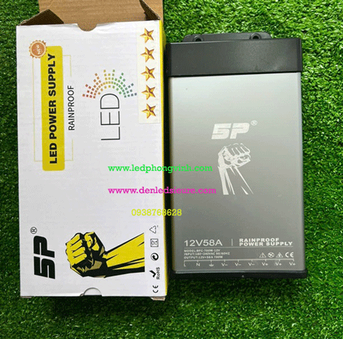 NGUỒN NGOÀI TRỜI 12V58A 5P NẤM ĐẤM