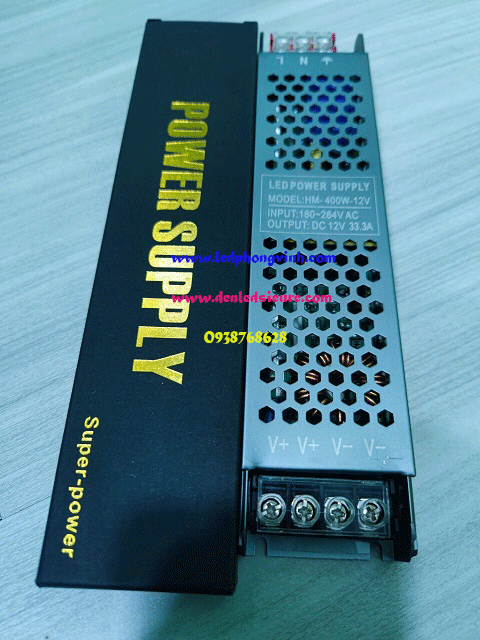 NGUỒN MỎNG 12V33A 400W XÁM ĐEN